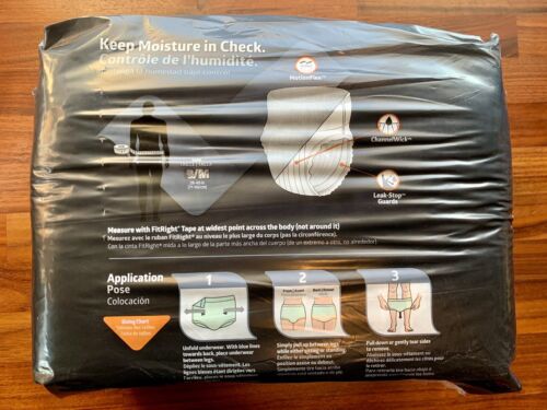 FitRight ActiveEdge Adult Diapers S/M Incontinence Underwear 20ct Unopened - Picture 3 of 7