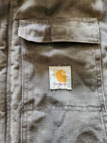 Giacca cappotto nero Carhartt vintage trapuntata foderata lavoro lavoro lavoro invecchiato Y2K taglia L? - Foto 11 di 13