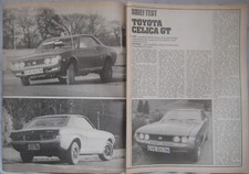 1975 Toyota Celica GT Original Motor magazine Road test