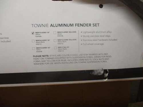 Electra Townie Fender Set 26” White New - Picture 5 of 5