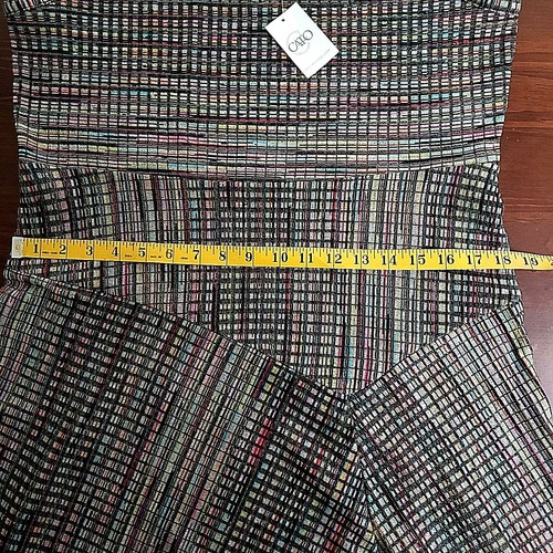 Cato Womens Dress Brown Pink Multi-color Tie Strap Sleeveless Knit Sundress Sz L - Picture 9 of 10