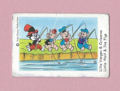 1967 Dutch Gum Disney Unnumbered Li'l Bad Wolf - Three Little Pigs (2)