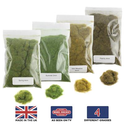 WWS Statisches Gras Starter Kit 1 - Modelleisenbahn Kriegsspiel Landschaft Gelände Diorama