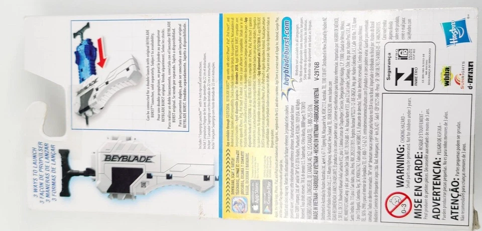 Lançador Beyblade Burst Supergrip da Hasbro idades 8+ novo em folha - Imagem 3 de 4