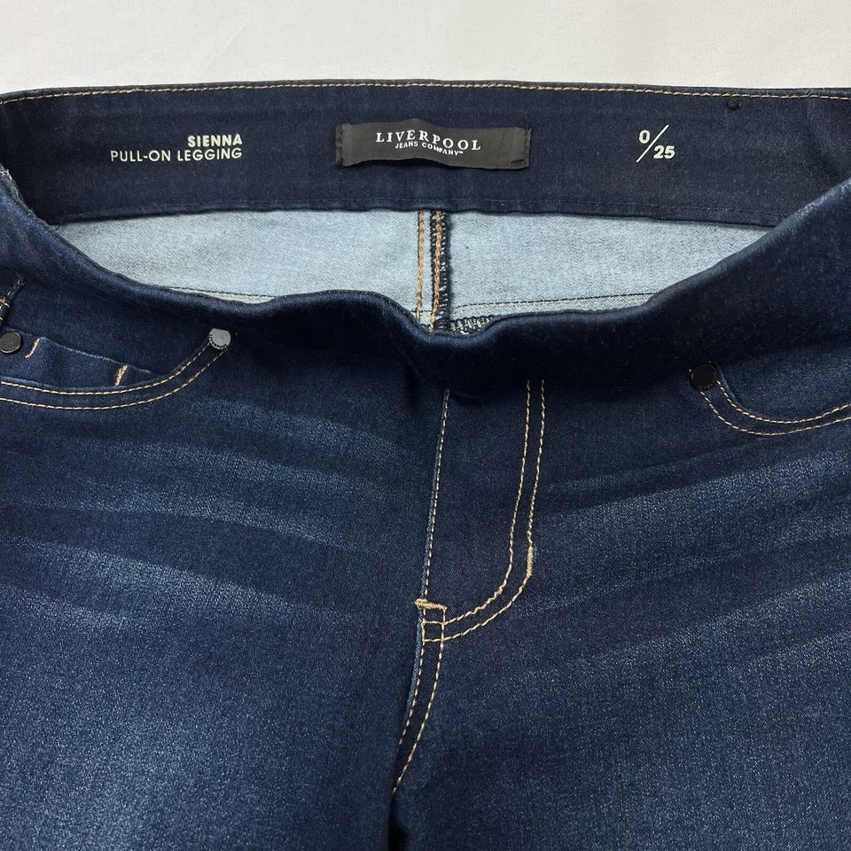 LIVERPOOL Women's size 0/25 Sienna Pull-On Stretchy Denim leggings (28x30) - Image 2 of 4