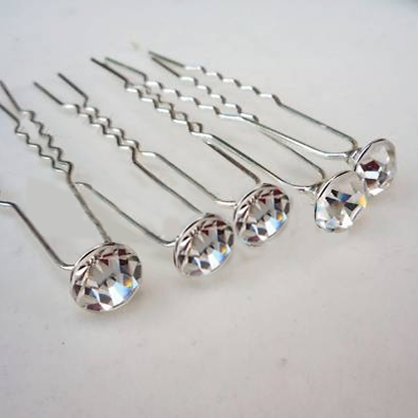 27 Forcine Capelli Sposa - 6 Stili Con Fiori, Strass E Perle, Per Cerimonia E Occasioni Speciali - Foto 8