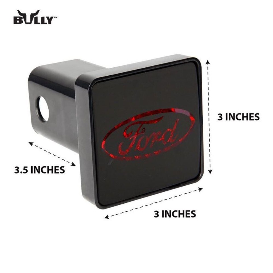 Bully CR007FZ Ford Racing Hitch Cover Brake Light FORD Logo Fits 2
