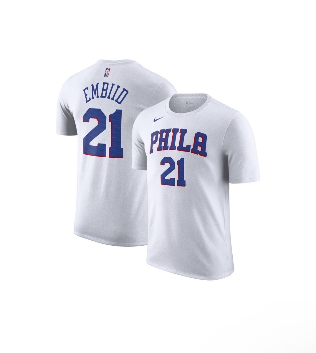 Nike Philadelphia 76ers Joel Embiid Shirt Jersey T-Shirt New Men's