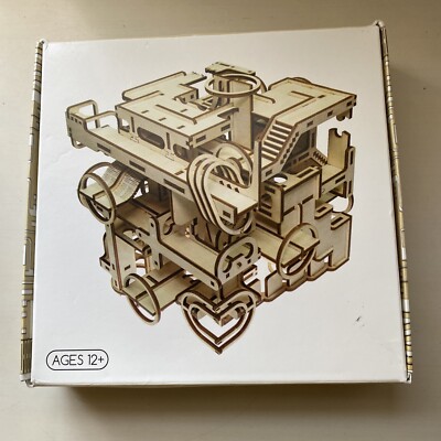 Intrism Pro 3D Puzzles For Adults, Wooden Marble Maze Kit Cube Wood