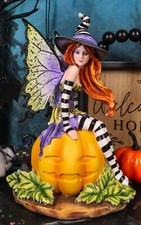 Amy Brown Halloween Bewitched Fairy With Blac...