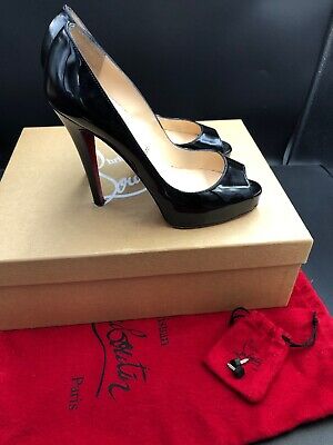 christian louboutin peep toe shoes