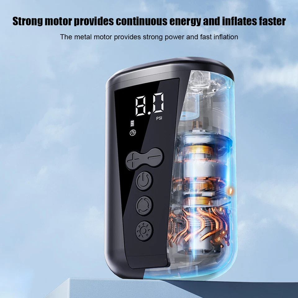 Electric Basketball Pump Rechargeable Air Pump for Volleyball Football Rugby - image 2 of 4