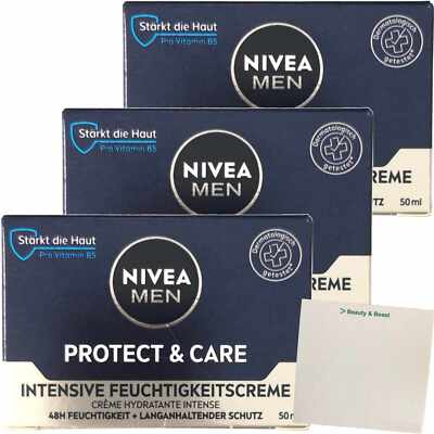 Nivea Men Protect & Care Intensive Feuchtigkeitscreme 3er Pack 3x50ml Tiegel