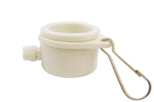 2 Piece Flagpole ROTATING CLIPS Fit 1" Dia Flag Pole Tangle Free Mounting Rings