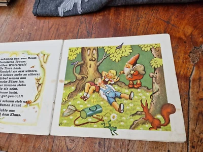 Waldmärchen Fay Völz  Das gute Wende Buch 40er Märchen Papp Bilder Buch - Bild 1 von 4