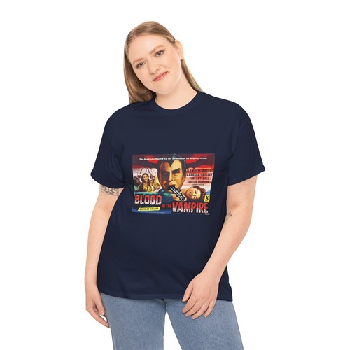 "Blood of the Vampire" T-shirt poster film - Maglietta film horror britannico 1958 - Foto 81 di 97