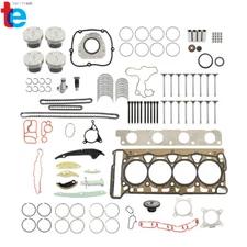 Engine Rebuild Overhaul Pistons Valves Seals Kit For VW Audi 2.0TFSI CNC CHH CNT