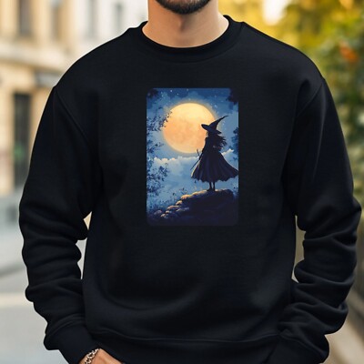 Witch At Full Moon Sweatshirt Cosy And Perfect For Any Occasion S To 4XL