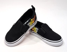 Vans Classic Slip On V Flame Racing Black/Multi Toddler Boy's Shoes-Size 7 NWOB