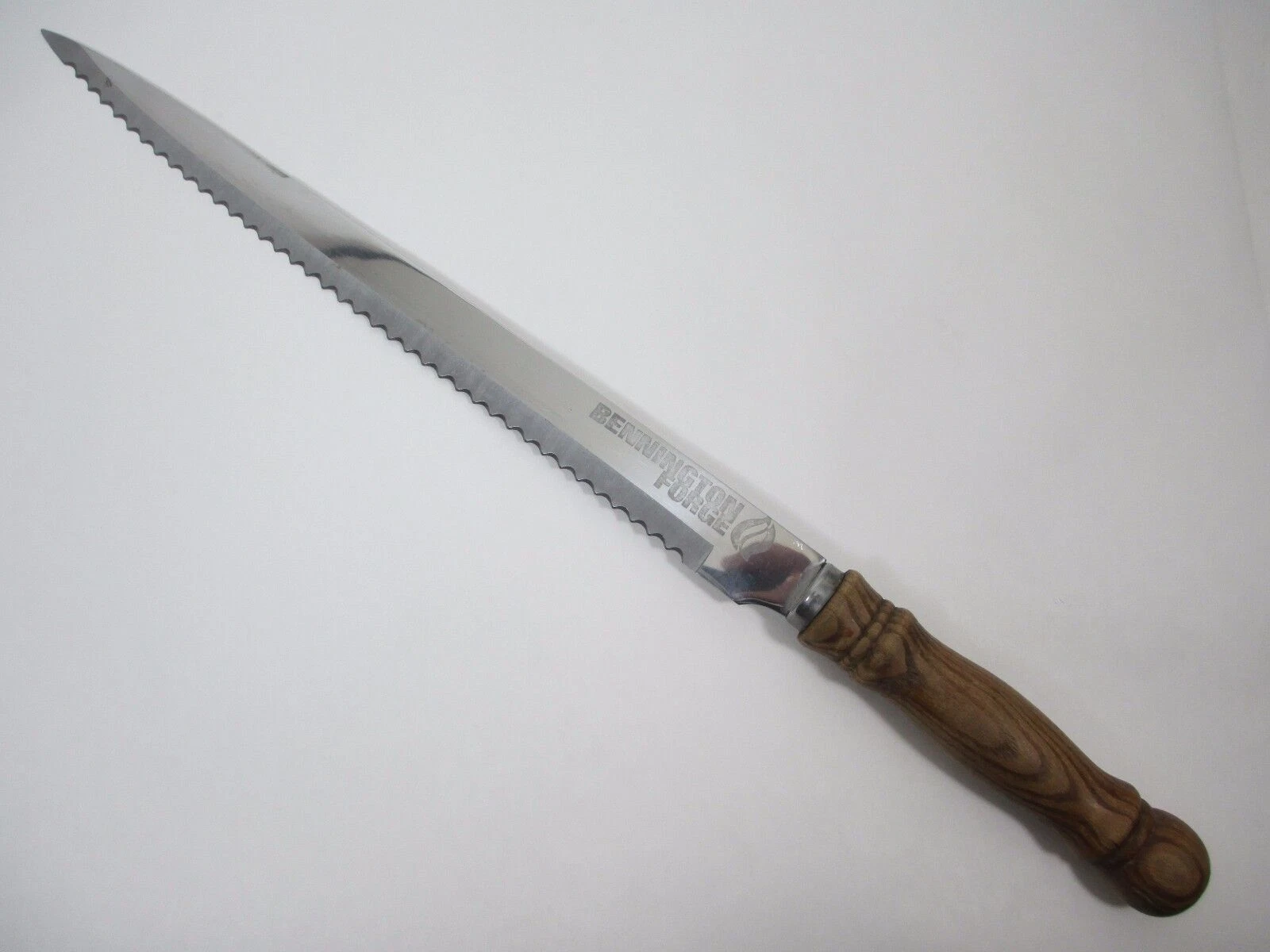 Bennington Forge Vintage Lifetime Cutlery 16" Stainless Serrated Carving Knife