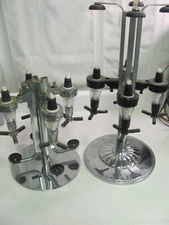 Lot of 2 - Godinger Silver Art. Co. Ltd. Rotating Four Bottle Liquor Dispenser 