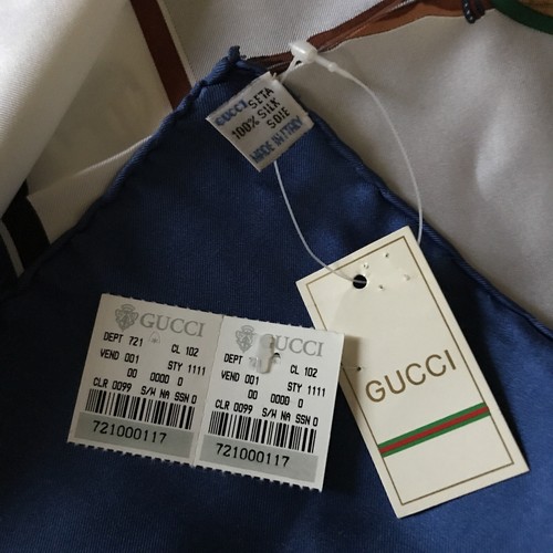 FAB! VTG Gucci Equestrian & Horses Design 100% Silk Scarf Made in Italy MINT! - Picture 9 of 10