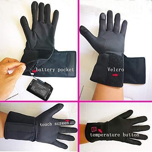 LPCRILLY HEATED GLOVES RECHARGEABLE WITH USB FOR ARTHRITIC HANDS COLD