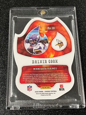 2020 Panini Phoenix Football En Fuego Case Hit Dalvin Cook #10