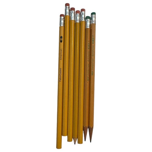 Vintage Eberhard Faber Castell American Pencils No. 2 and 2.5 4 unused 3 used - 第 1/3 張圖片