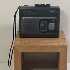 Optimus CTR-115 Voice Activated Cassette Recorder w Pop Up Microphone Works READ
