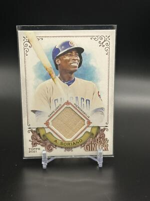 2021 Topps Allen & Ginter #AGA-AS Alfonso Soriano Full-Size Relics A