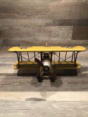Vintage! Metal K3215 Bi-Plane British WWI Military Airplane | eBay