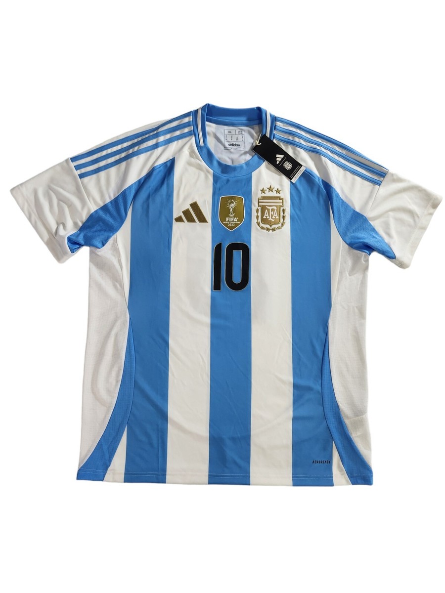ウェア 07/08 Messi Argentina National Uniform Lionel Messi Brand New Soccer Jersey Copa America Argentina