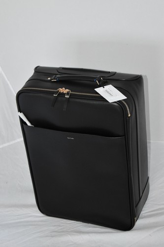 City' Embossed Black Leather 