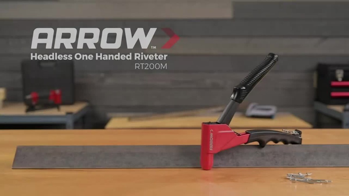 Arrow Rivet Arrow 3-in-1 One-Handed Rivet Gun Kit For Metal, Wood, And ...