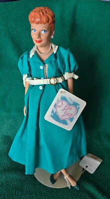 I Love Lucy Doll Lucille Ball Hamilton 14" Tall Vintage 1988 Hard to