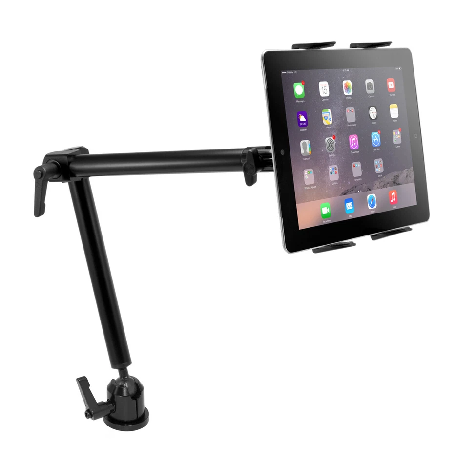 Suporte de base de broca resistente com braço de 22" para tablets Apple iPad Air, iPad, Galaxy - Imagem 4 de 4