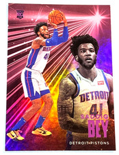 2020-21 Panini Chronicles Basketball #215 Saddiq Bey Essentials Pink RC Rookie