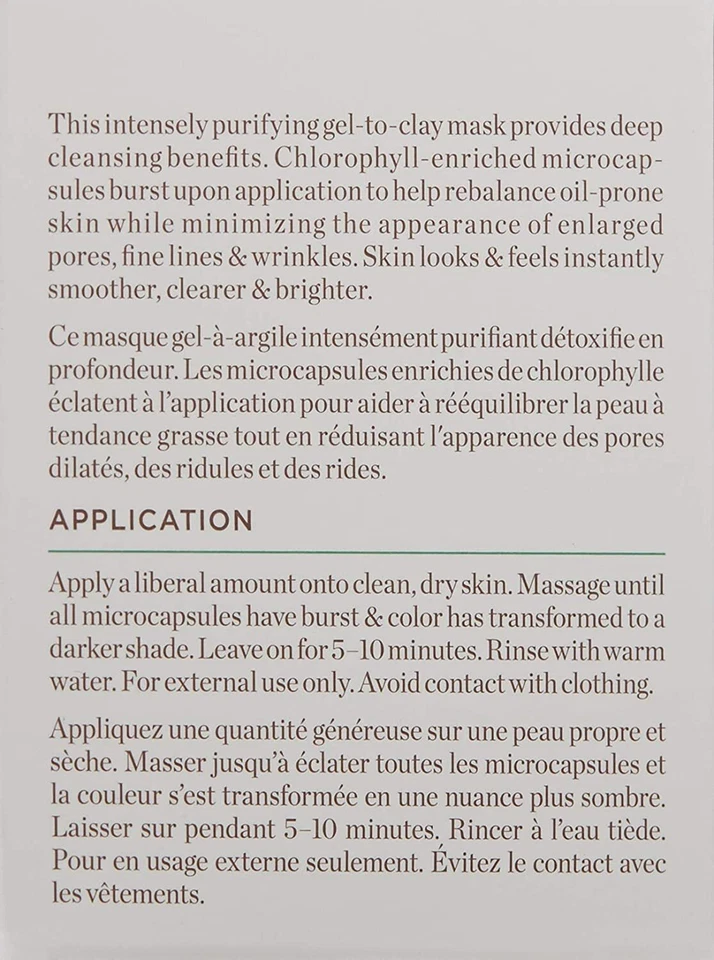 Perricone MD Chlorophyll Deep Clean & Detox Mask 59ml Purifies & Cleanses - NEW - image 3 of 4