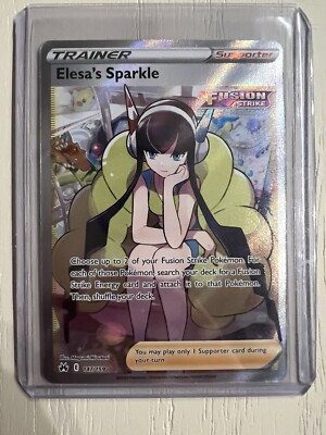 Elesa's Sparkle 147/159 Crown Zenith Full Art Trainer Pokemon TCG Card NM