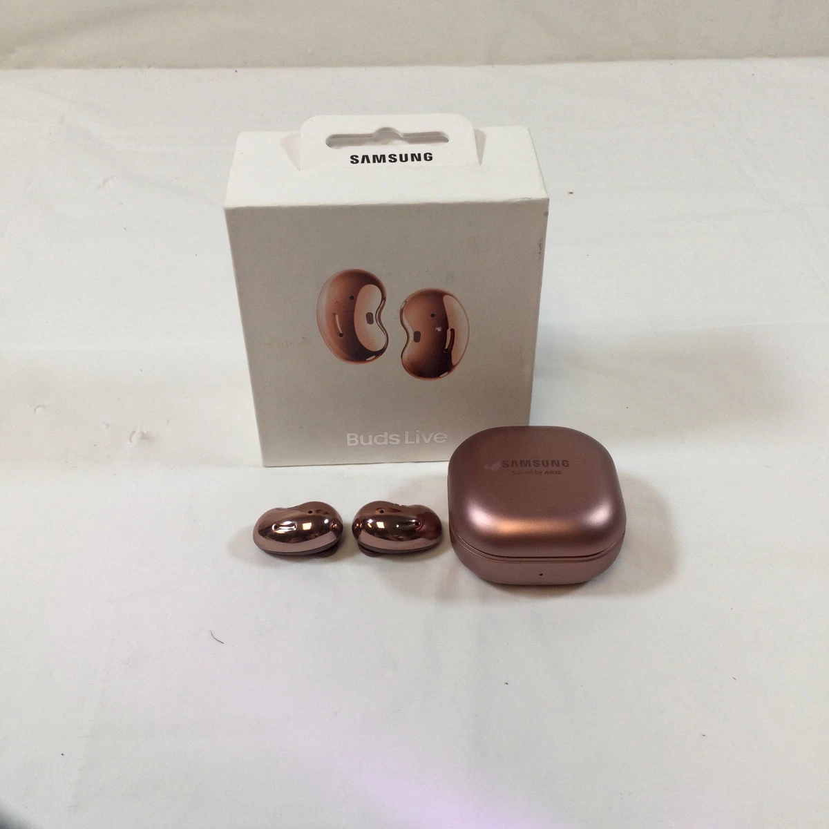 Samsung Galaxy Buds Live SM-R180 Mystic Bronze True Wireless Earbuds Used