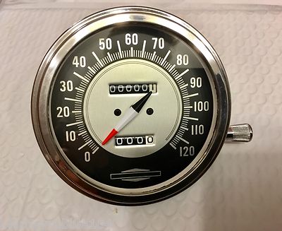 Harley Panhead Knucklehead WL Servicar Vintage Speedometer
