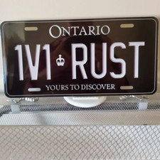 *1V1 RUST* Customized Ontario Car Plate Size Novelty/Souvenir/Gift Plate