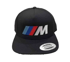 BMW M Power Classic Snapback Cap Hat Adjustable Black
