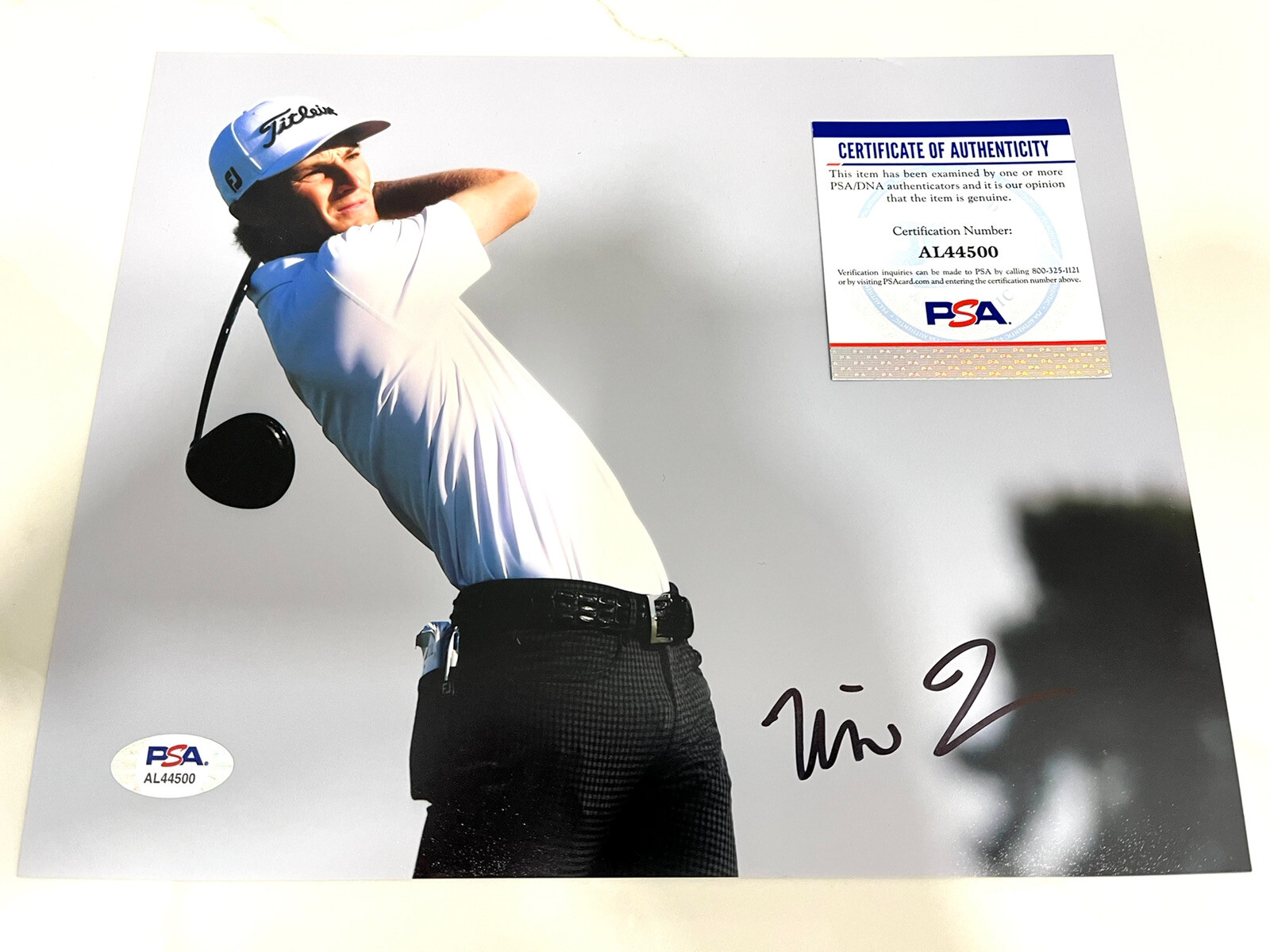 Will Zalatoris Autographed Signed HAND 8x10 PHOTO MASTERS MAJORS FUTURE PGA PSA DNA CERT #5 