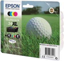 Epson 34XL  T3476 Multi Pack Original Ink Cartridges 4 iNK B,C,M,Y C13T34764010 