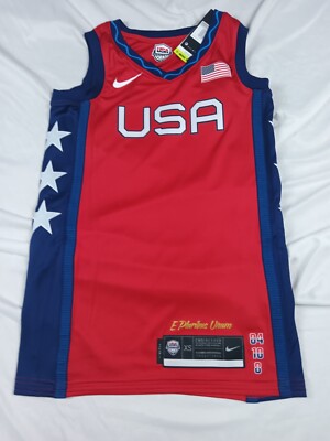 Women's Large Nike Team USA Olympic Basketball Jersey DD1568-611