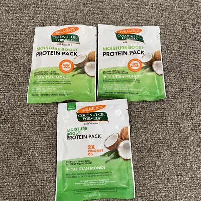 3X Palmers Protein Pack Moisture Boost Deep Conditioning 2.1 Oz Each