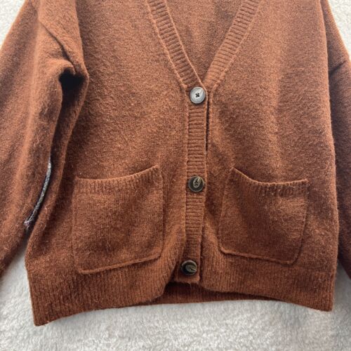 Soft Cardigan Sweater colorful Elbow Patch, No Brand, Women Size Medium-Large - Picture 2 of 7