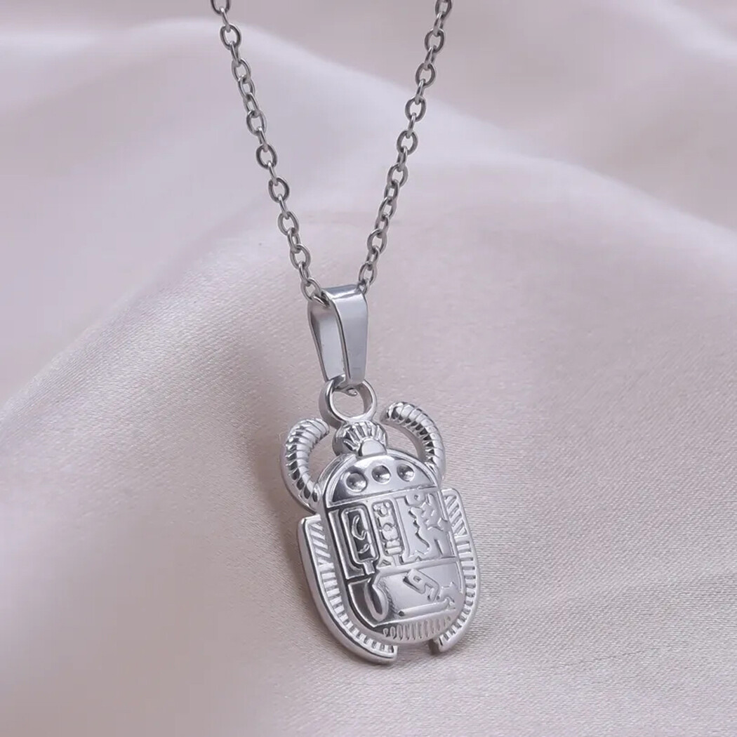 COLLANA UOMO IN ACCIAIO CON FERRO DI CAVALLO